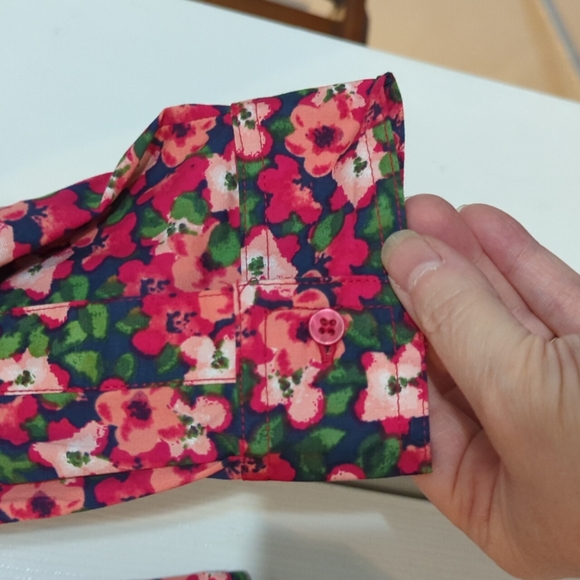 🔥Laura Scott XL blouse pink floral - Picture 3 of 9